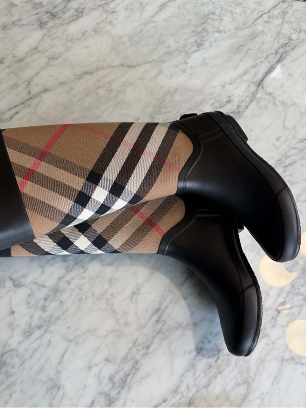 Burberry Plaid Rubber Rain Boots size EUR 38 US 7.5 - Picture 10 of 15